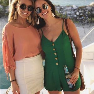 Green Show Me Your Mumu Romper